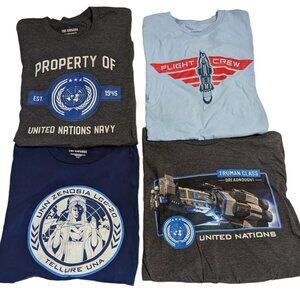 The Expanse Sci-Fi Show & Book Tee Shirts Crewneck Size XL Lot of 4 Unisex